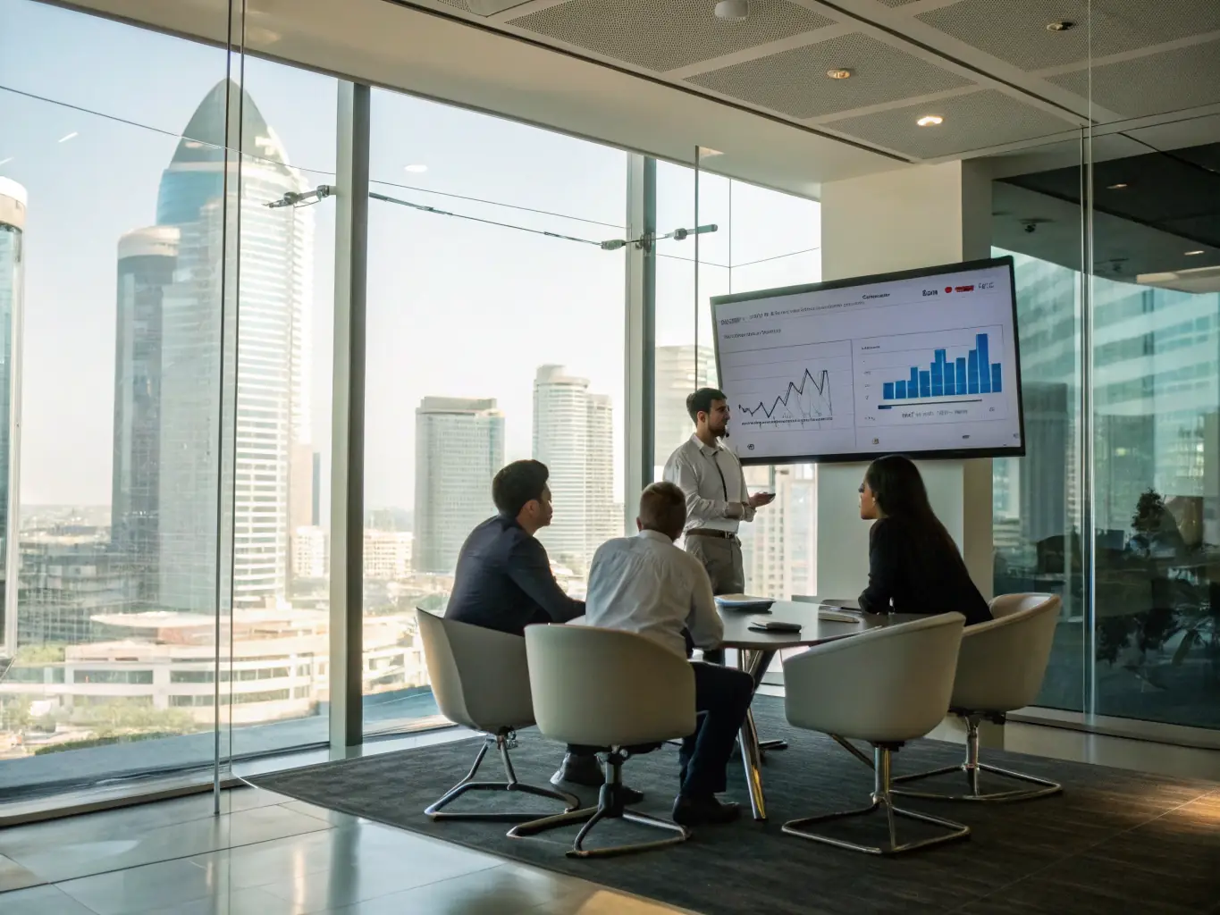 A dynamic image showcasing a panel discussion with venture capitalists and startup founders, highlighting the interactive and collaborative nature of the session.